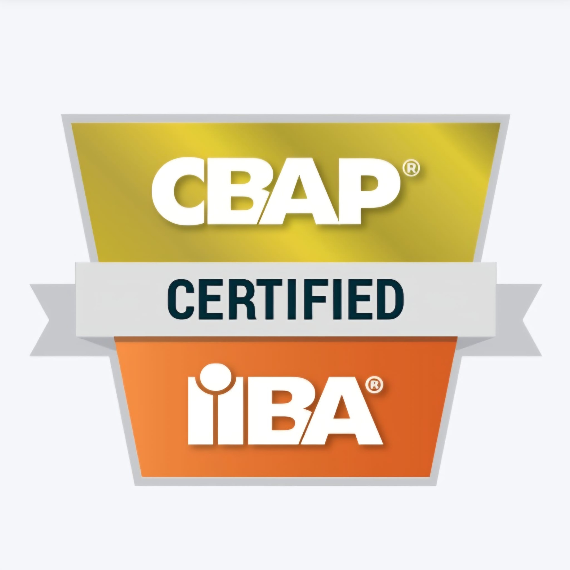 CBAP Certified badge from IIBA