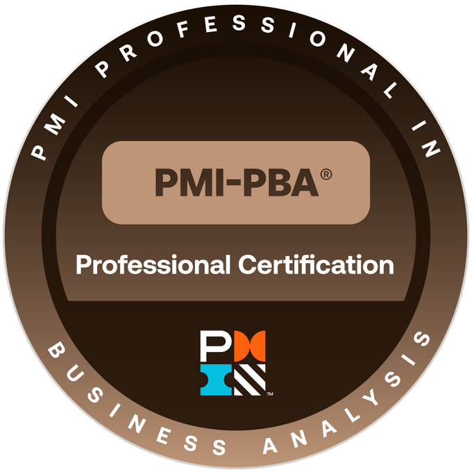PMI Professional in Business Analysis certification badge